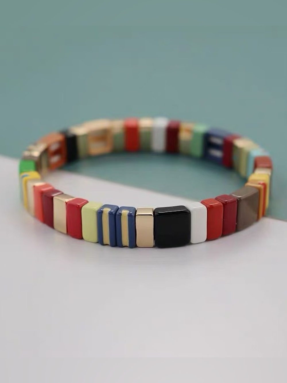 Roxanne Assoulin - Rainbow Brite Bit X Bit Colorful Stretch Bracelet